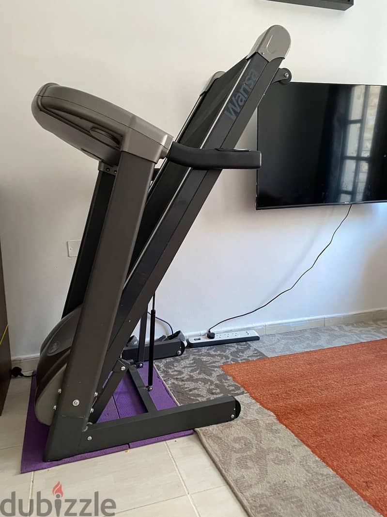 wansa heavy duty full size motorized treadmill for sale 0