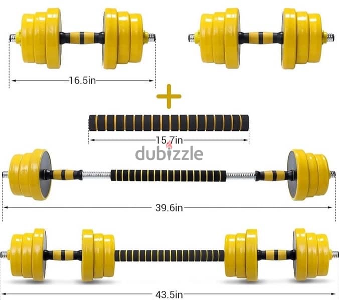 dumbbell new yellow color with best price 10 kd only best quality 7