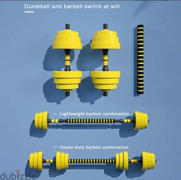 dumbbell new yellow color with best price 10 kd only best quality 8