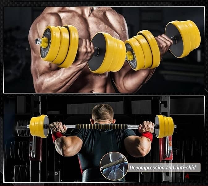 dumbbell new yellow color with best price 10 kd only best quality 13