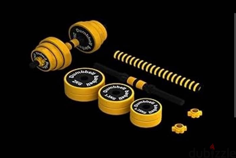 dumbbell new yellow color with best price 10 kd only best quality 17