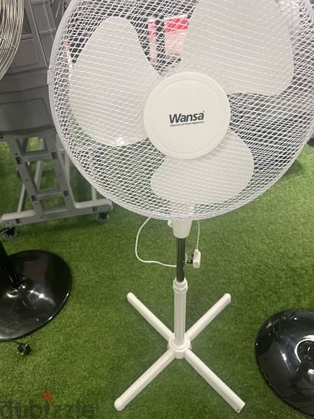 new fan Wansa with warranty year white 7 kd black color 10 kd 18