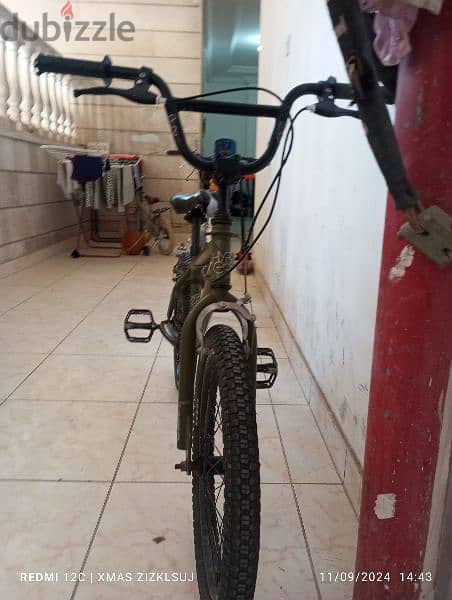 dark green and black BMX bike 1