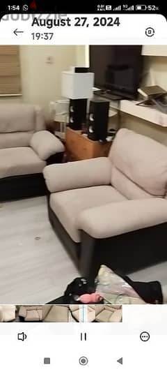 sofa like new with cover from ghanim home 65 kd 66474786