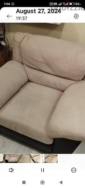 sofa like new with cover from ghanim home 65 kd 66474786 3