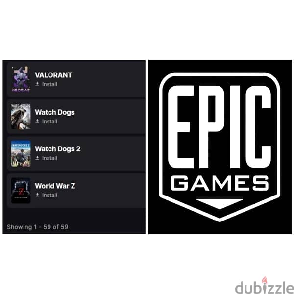 PC games (EPIC GAMES) 50+ games 15