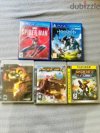 Ps4 and Ps3 games