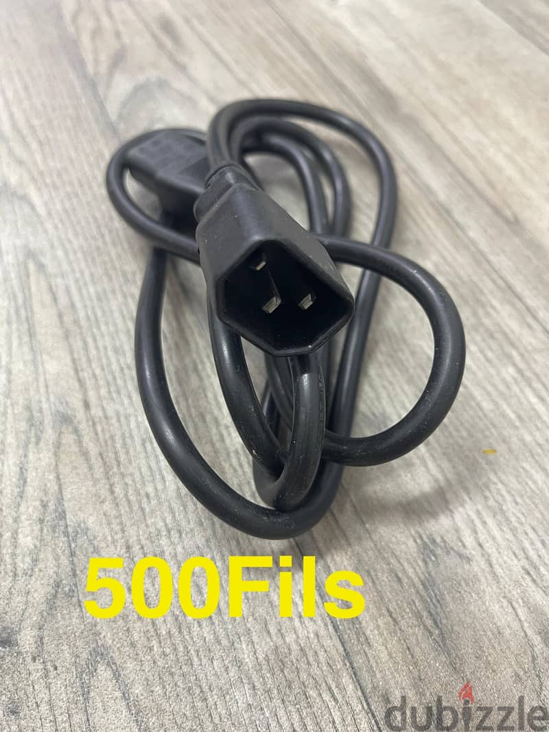 Computer cables 500Fils each 3