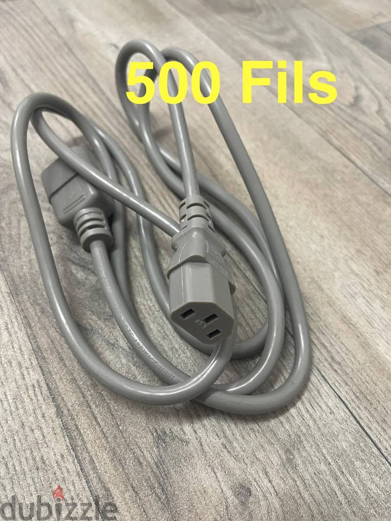 Computer cables 500Fils each 4