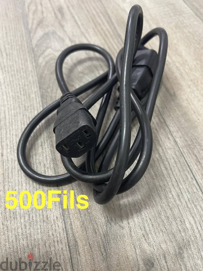 Computer cables 500Fils each 6