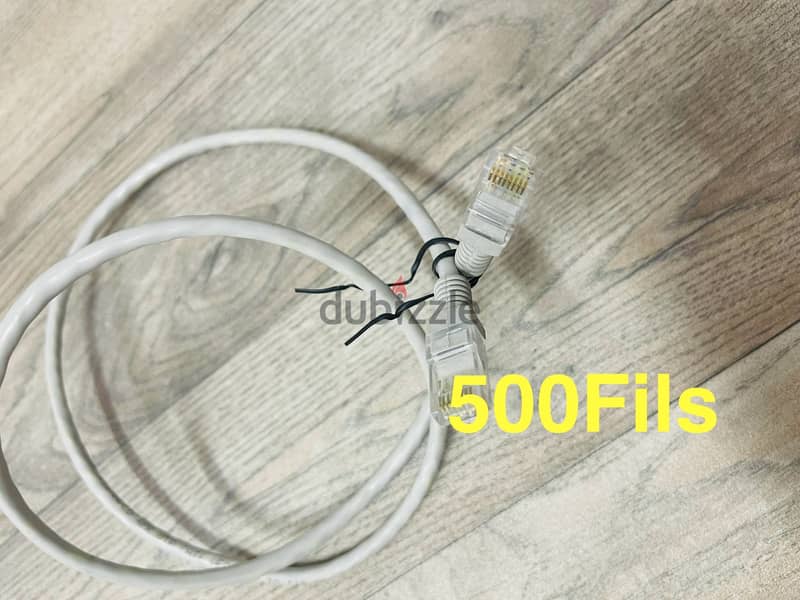 Computer cables 500Fils each 8