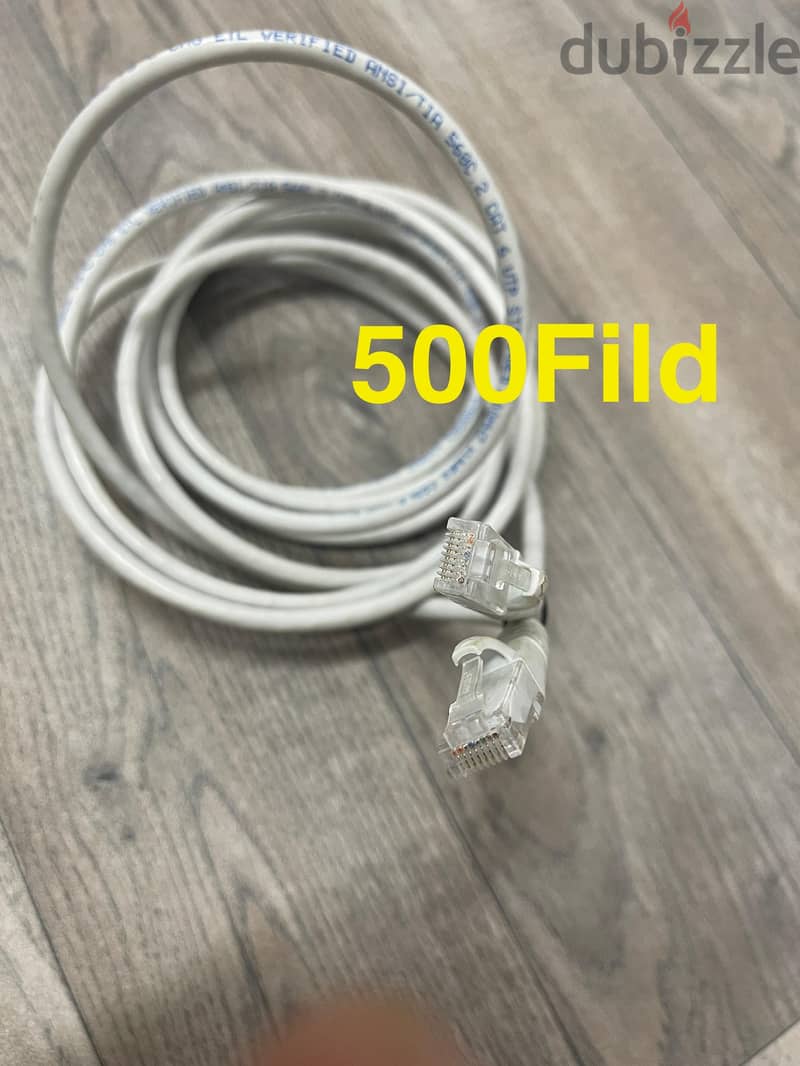 Computer cables 500Fils each 9