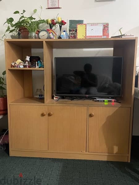 Wooden TV cabinet Bookcase combo 2