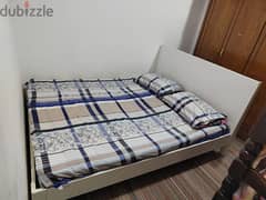 Ikea double cot bed with mattress and Bunk bed for sale in mangaf.