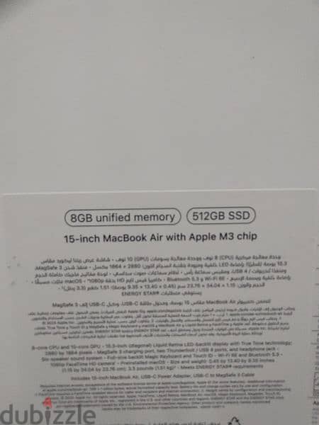 MACBOOK AIR 15 inch m3 chip 8gbram 512gb SSD under warranty 2