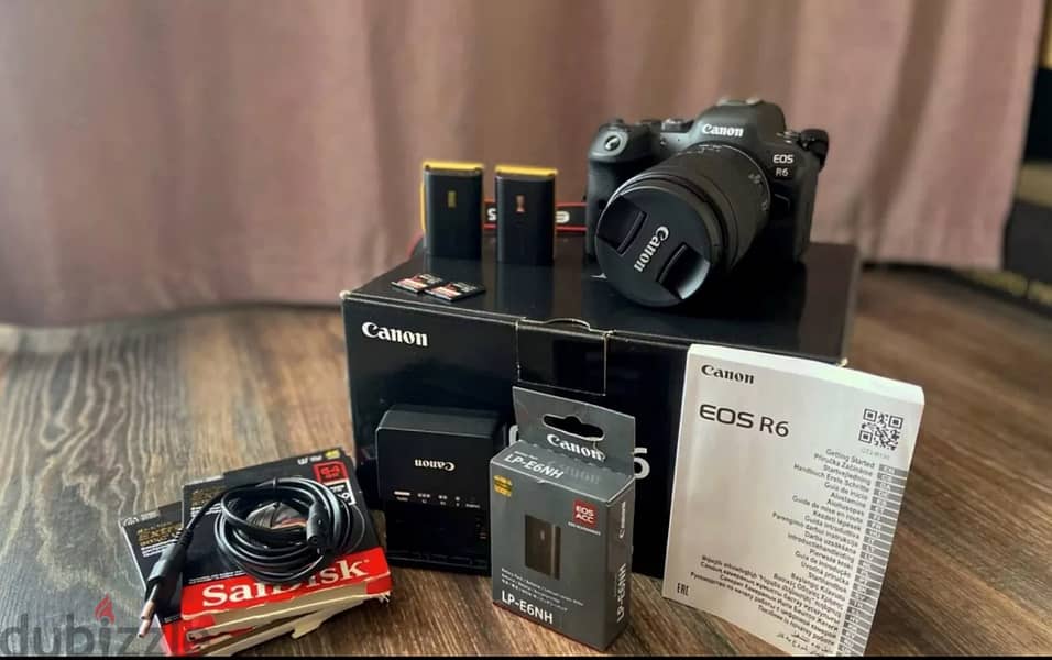 Canon EOS R6 Mark II Mirrorless Camera + 2 x 64GB Memory Card + Case 2