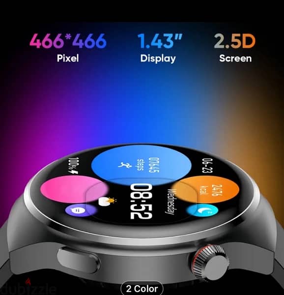 Little Meatball 1.43-inch Colour Display Smartwatch 3