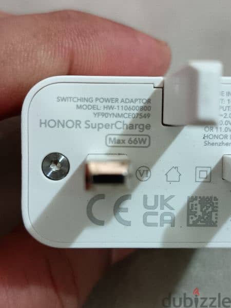 Honor Charger 66W Type C Super Predator New Genuine Not Used 5