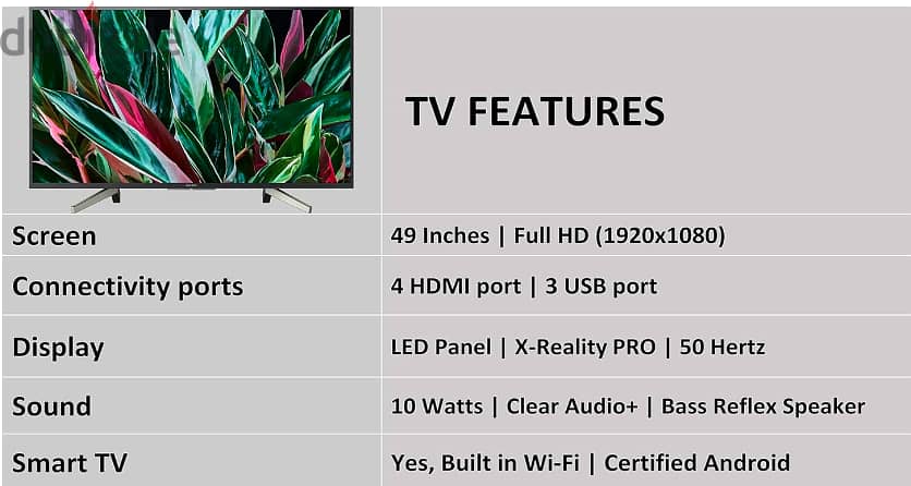 Sony Bravia 123 cm (49 Inches) Full HD Certified Android Smart LED TV 2