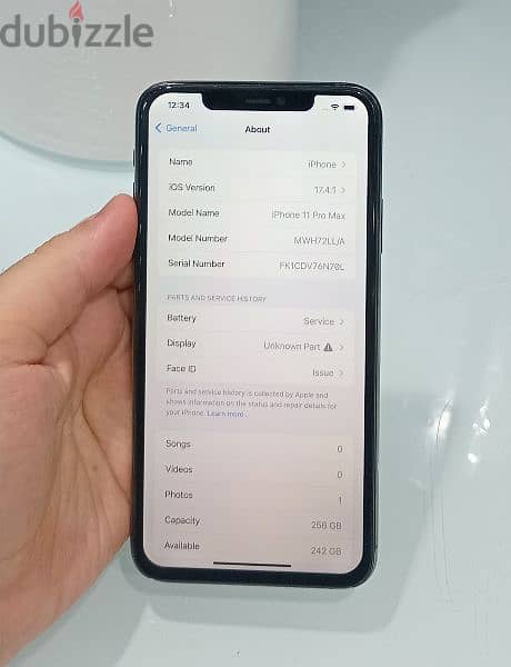 iPhone 11 pro max256 gb 4