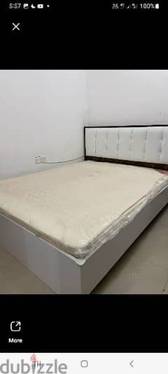 Bed with  mattress