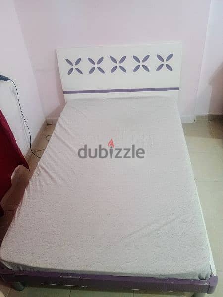 Single size Bed and mattress 1