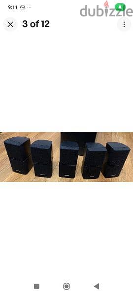 bose accoustimass 10 III withe 5 speakers and wires made in mexico 4