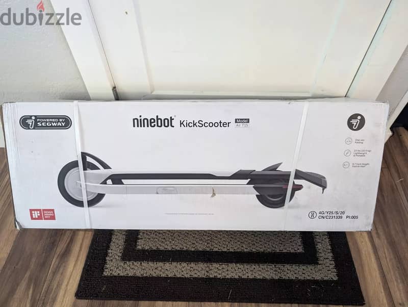 NEW Segway Ninebot Air T15 Electric Kick Scooter Lightweight Foldable 0