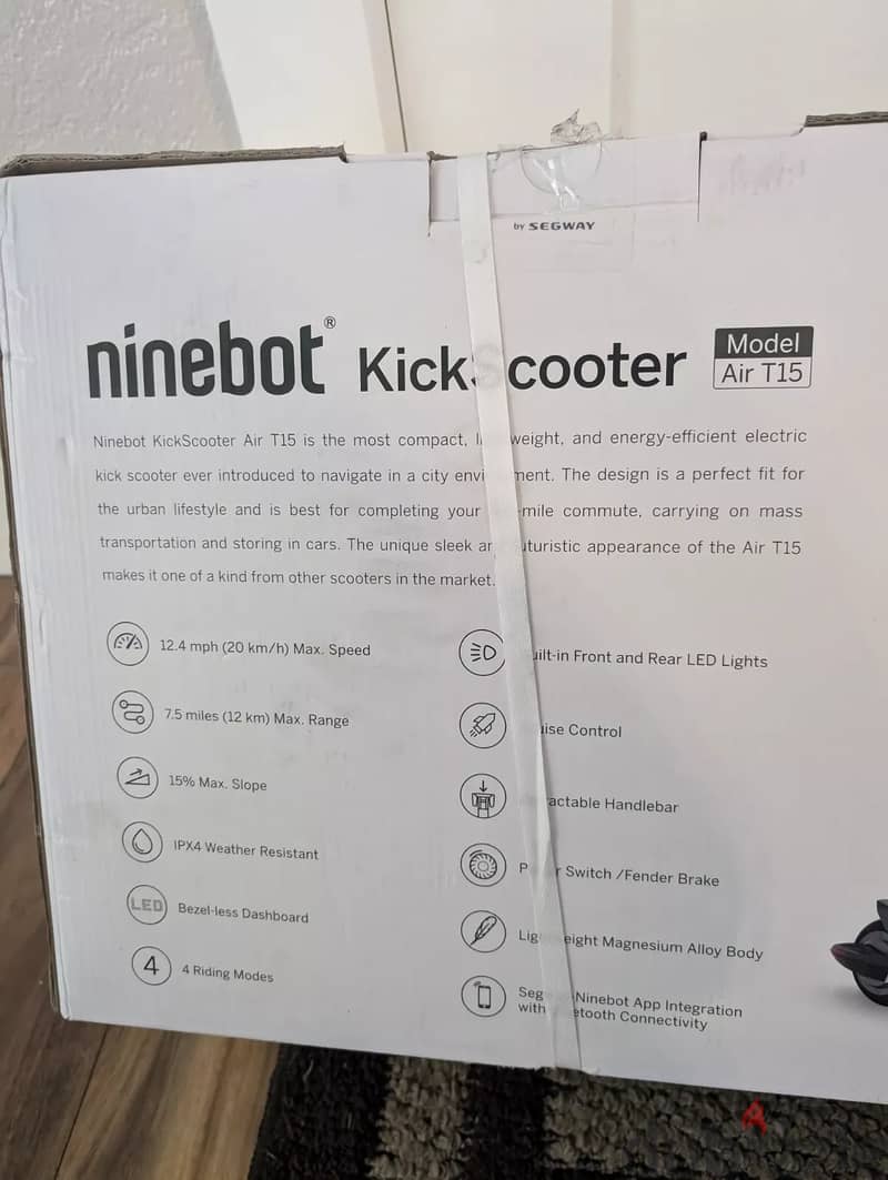 NEW Segway Ninebot Air T15 Electric Kick Scooter Lightweight Foldable 4