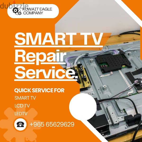 Smart TV repairing. . خدمة تصليح تلفزيونات الكويت 1