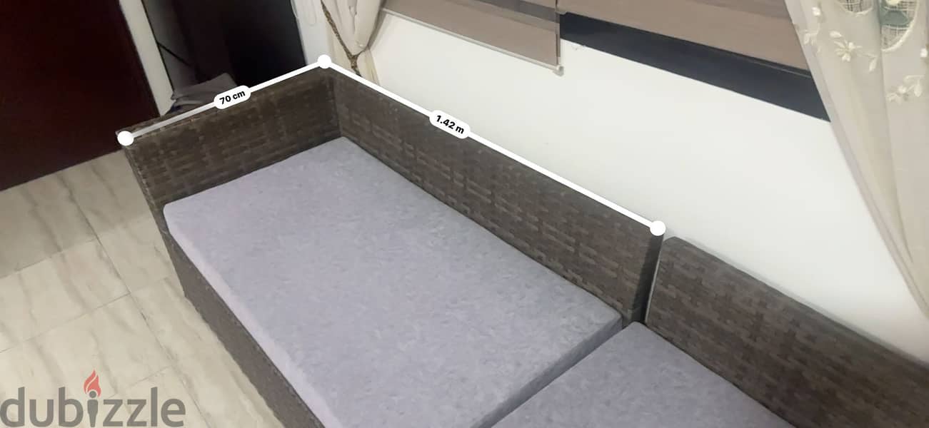 Outdoor/indoor sofa with storage table 4