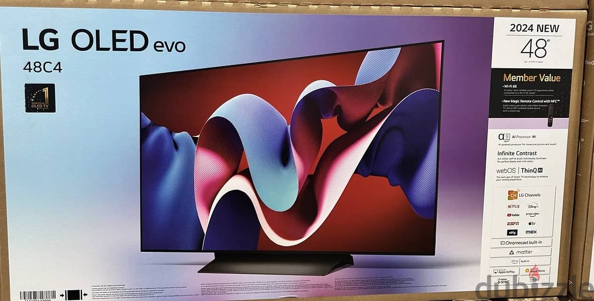 LG OLED48C4PUA 48" Evo C4 Series OLED Smart TV (2024) 1