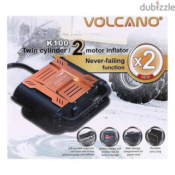 volcano k100 twin cylinder 2 motor inflator good condition 1