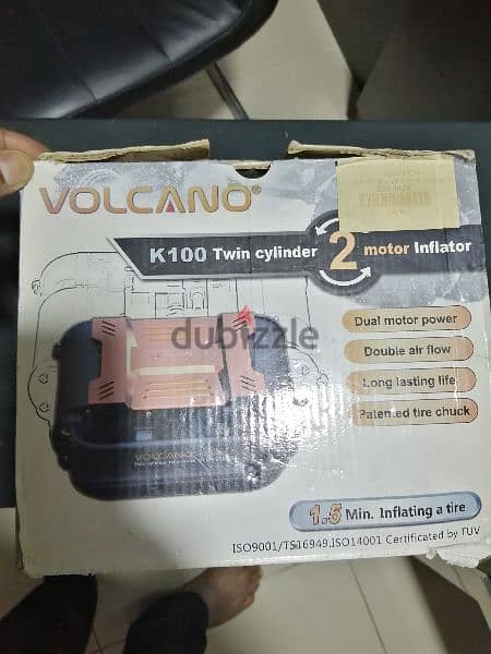 volcano k100 twin cylinder 2 motor inflator good condition 4