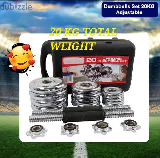 ADJUSTABLE DUMBELLS BOX 20KG 2