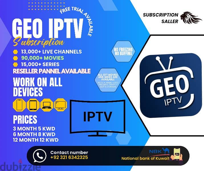 IP-TV Yearly Subscription Available Free Trial Available 1