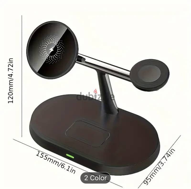 3 in 1 Magnetic Fast Witeless Charging Dock  Brand New for Just 5 KD 3