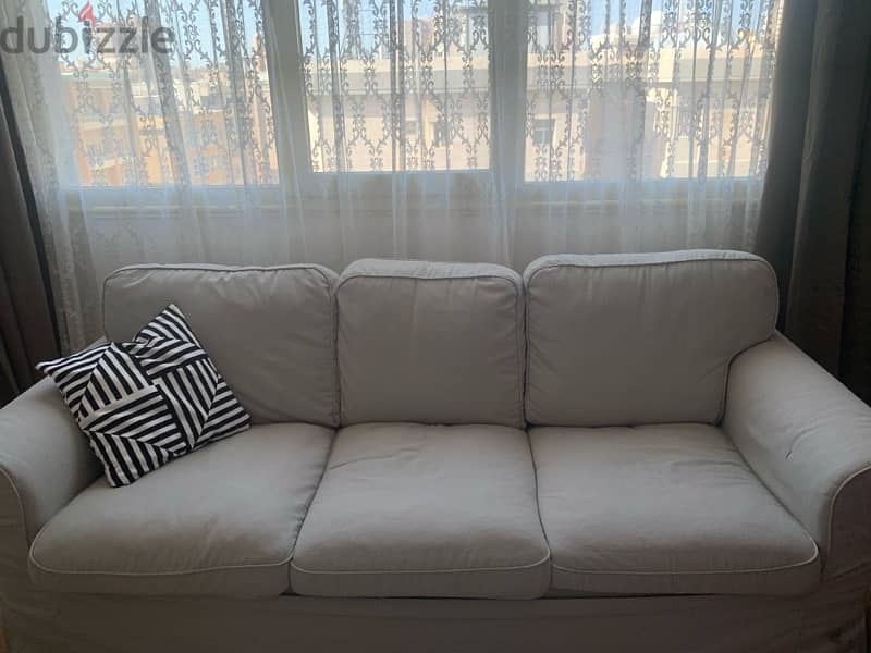 IKEA EKTORP 3-seat sofa, grey 0