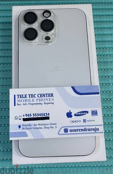 iPhone 15 Pro Max 5G 256 GB White Titanium Used! 1