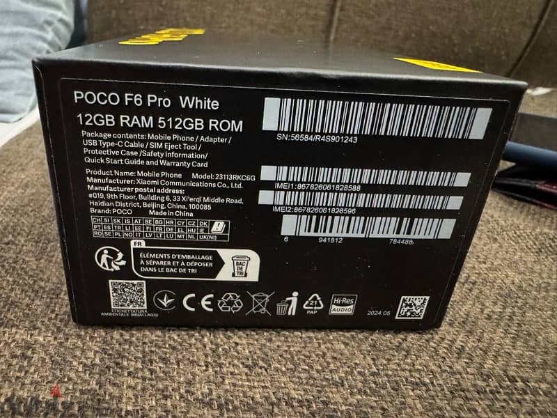 Xiaomi POCO F6 Pro 5G 12GB/512GB White Colour 7