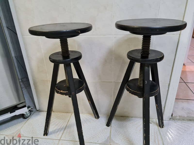 IKEA High Bar Stool Adjustable 2 pcs 1