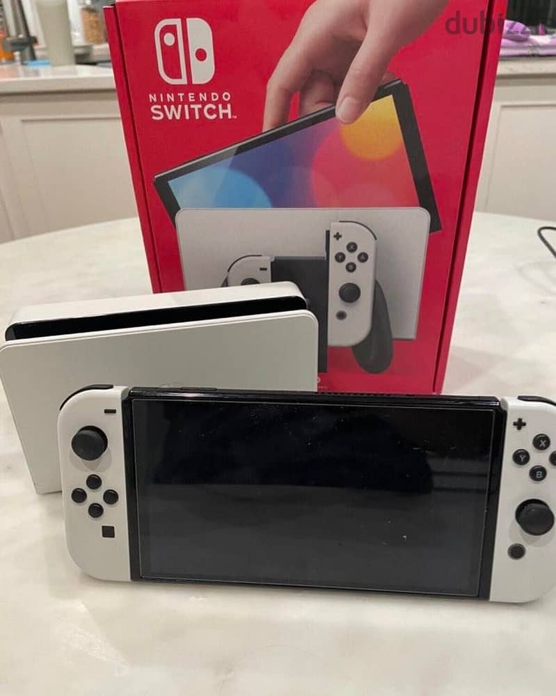 Nintendo Switch OLED Model HEG-001 Handheld Console - 64GB - White 3