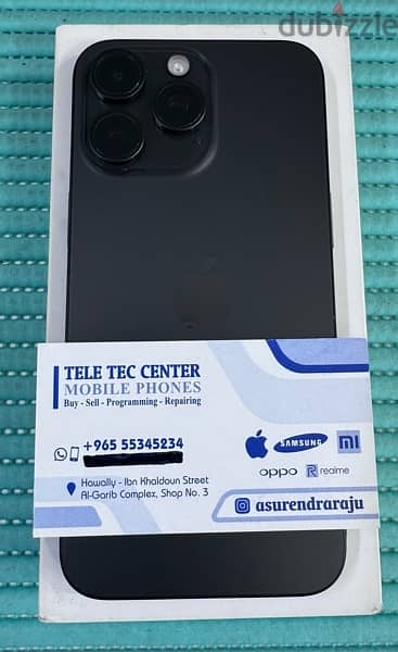 iPhone 15 Pro Max 5G 256 GB Black Titanium Used ! 1