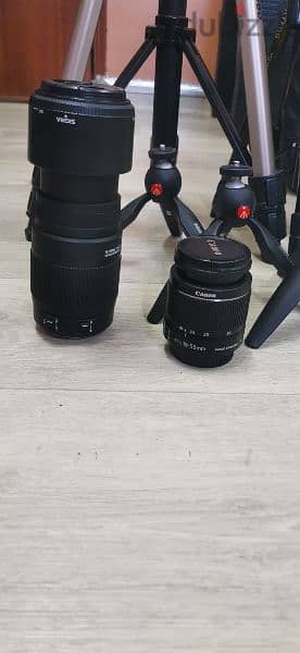 nikon and sigma cannan brand new zoom lence and stand 5 pcs sale 17