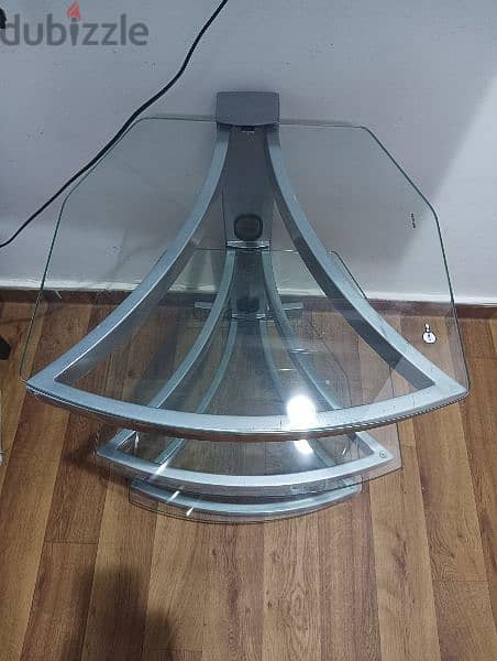 TV GLASS STAND OR GLASS SHELF VERY BEAUTIFUL 1