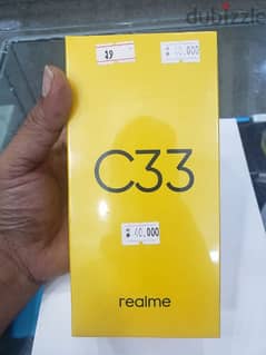 realme c33 box brand new