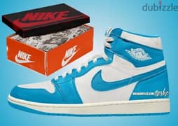 Air jordan 1s BLUE UNCs originals