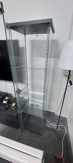 Glass Display cabinet 40 x 35 x 162cm