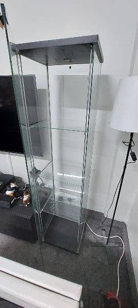 Glass Display cabinet 40 x 35 x 162cm 0