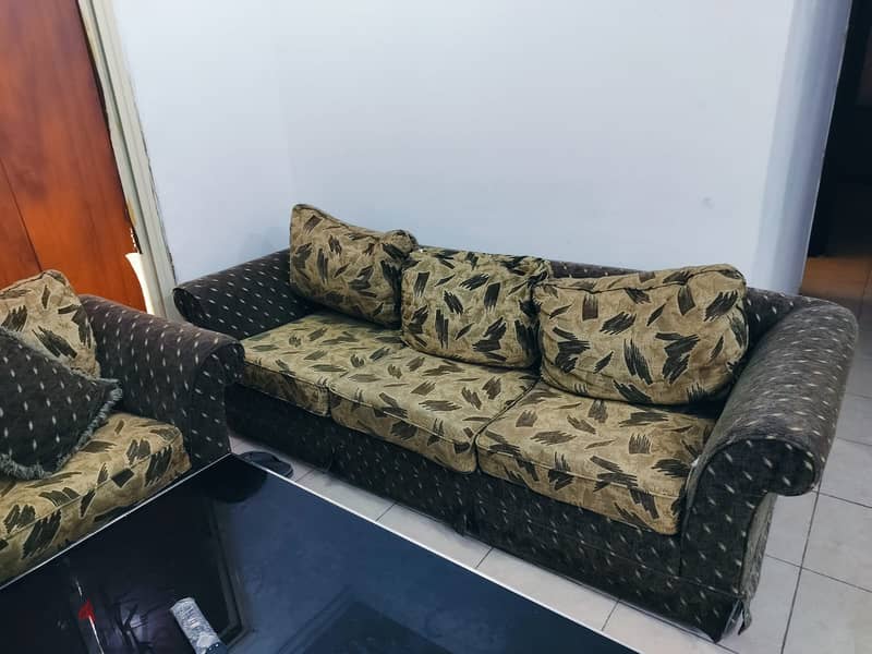 Both Bed 190x180 with metress and livingroom Sofa set 1